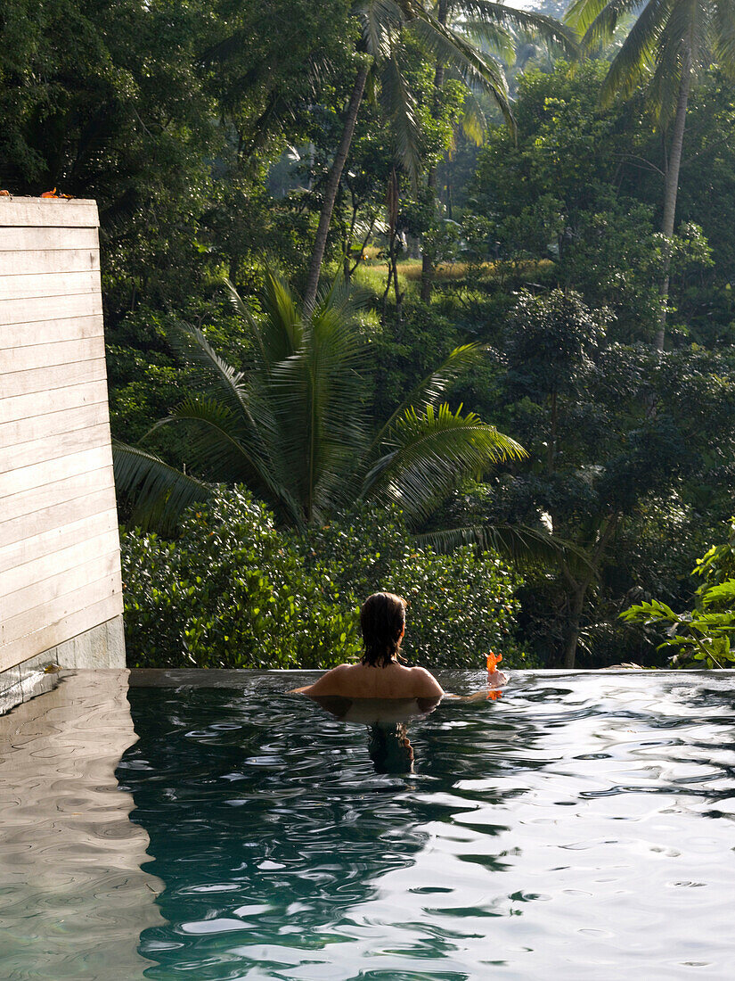 'Bali Indonesia; Woman In A Pool'
