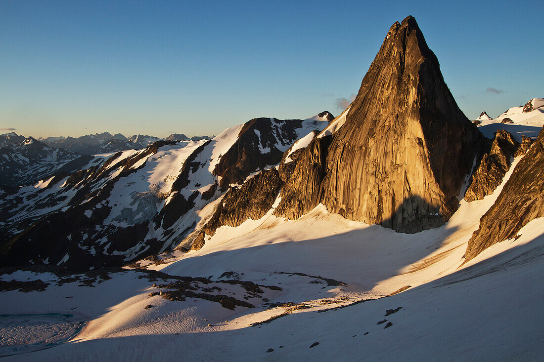 'Snowpatch Spire in the Bugaboos, Purcell Range, Columbia Mountains; British Columbia, Canada'