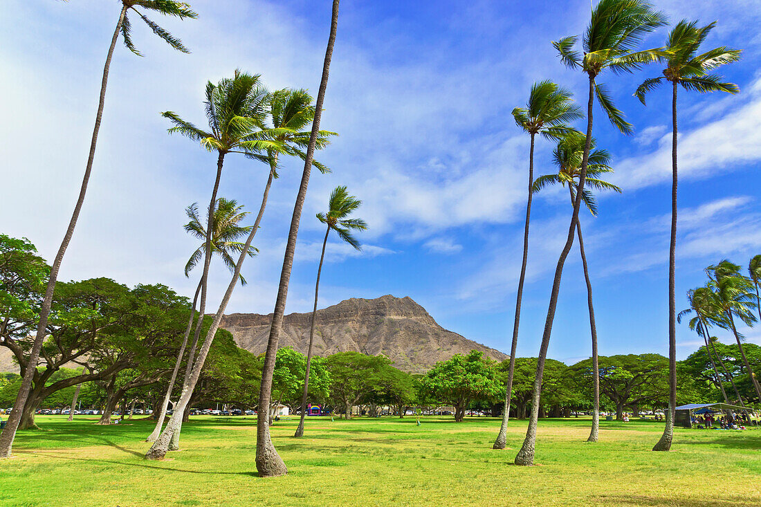 'Diamond Head in Kapiolani regional park; Honolulu, Oahu, Hawaii, United States of America'