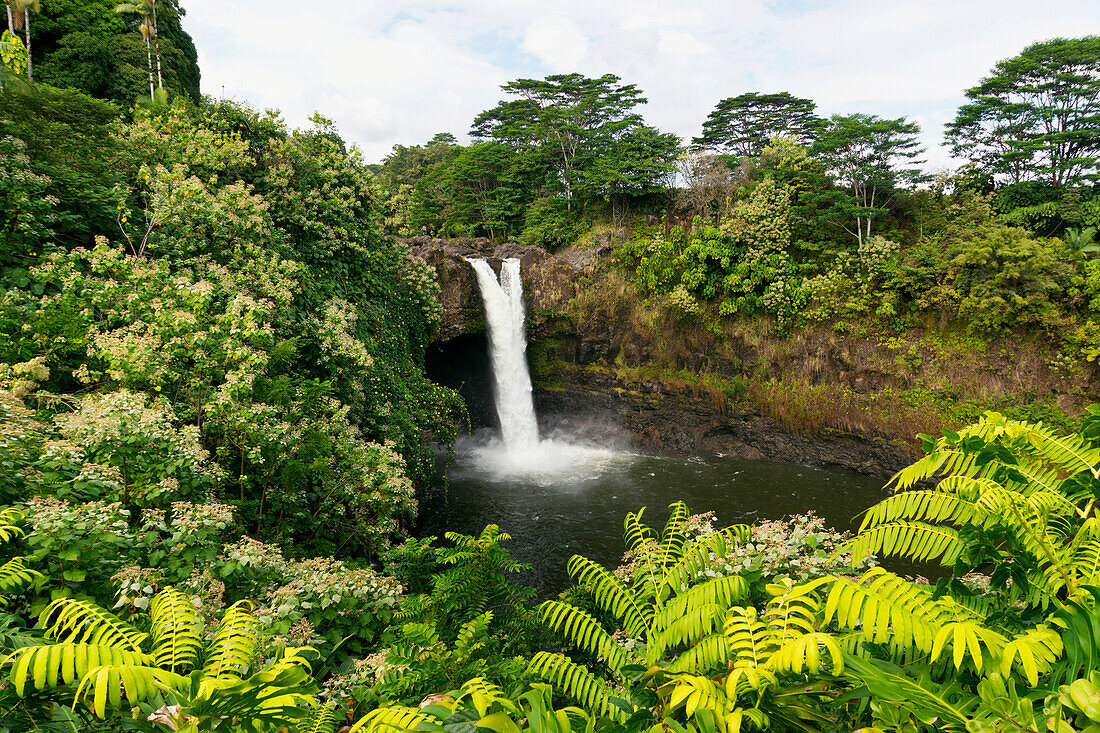 'Rainbow falls; Hilo, Island of Hawaii, Hawaii, United States of America'