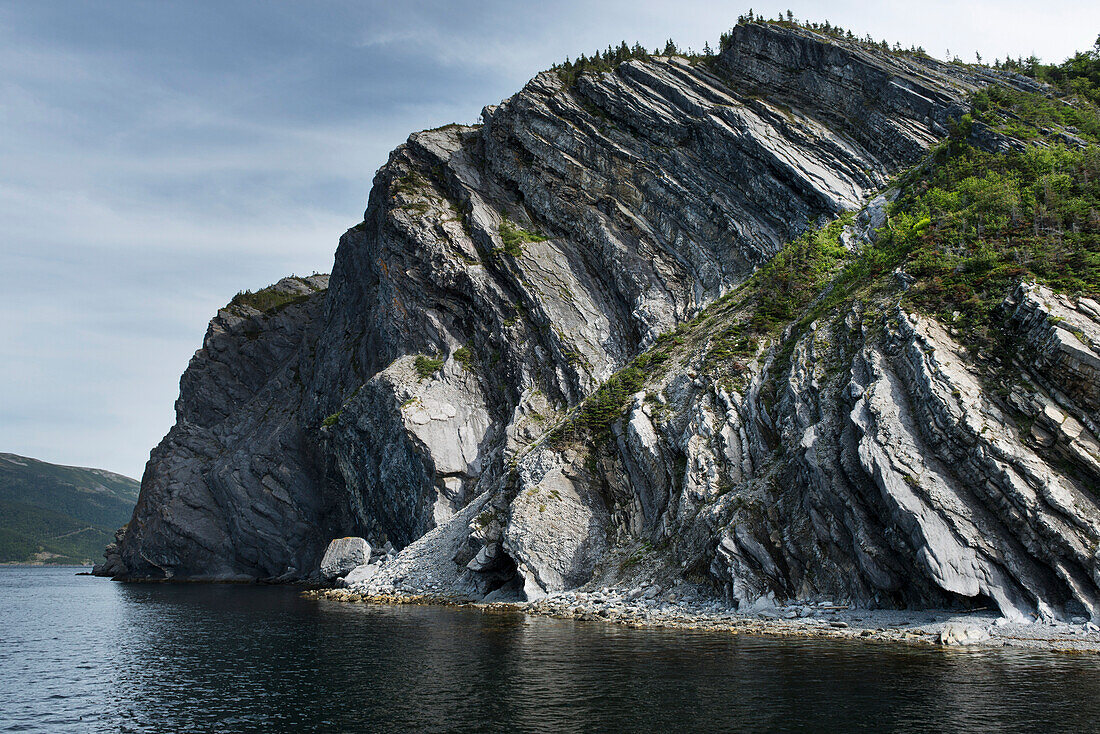 'Rugged cliffs at Norris Point; Newfoundland and Labrador, Canada'