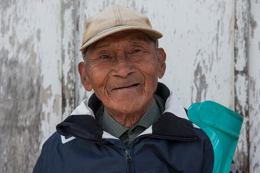 Portrait of a man, Augpilagtoq, Prince Christian Sound, Kitaa, Greenland