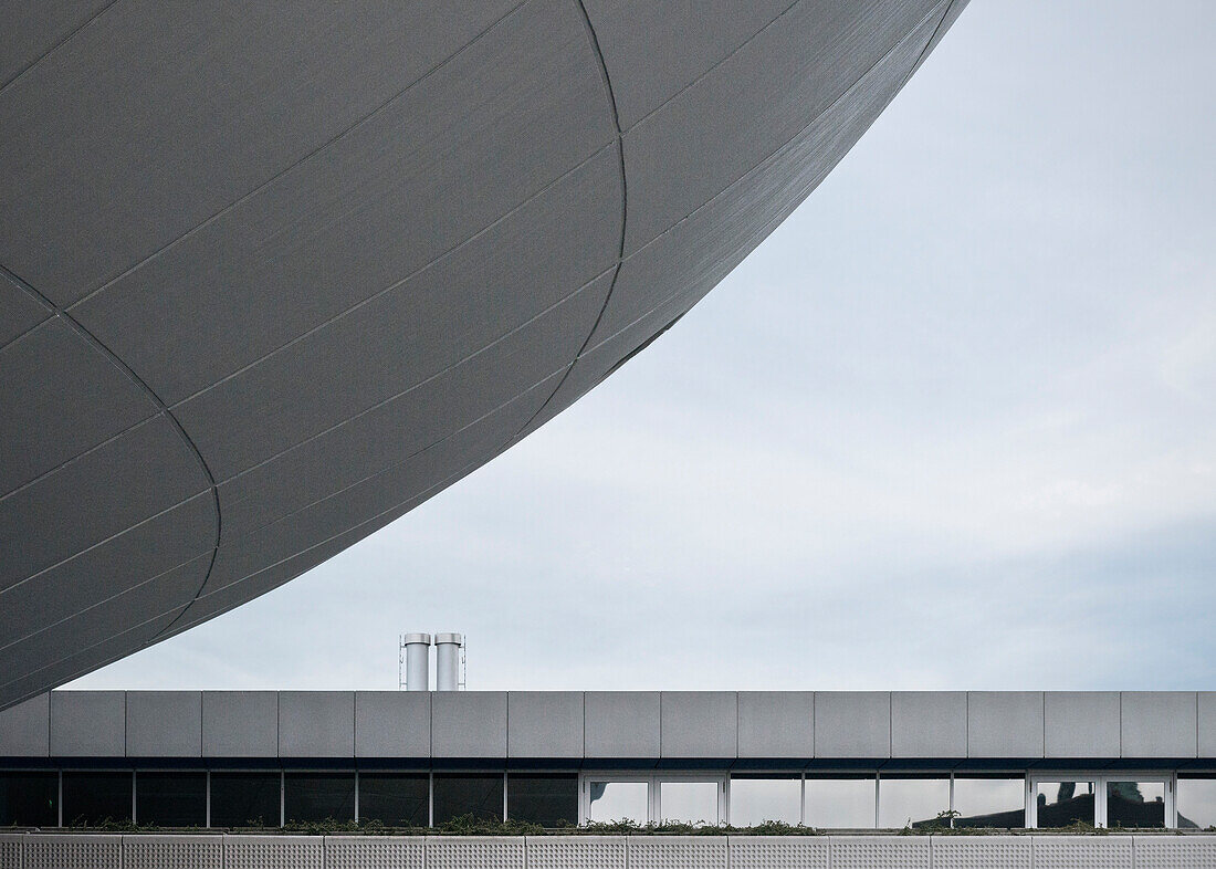 abstract architectural view of BMW Museum, Olympic park, Munich, Bavaria, Germany, Architects Coop Himmelblau