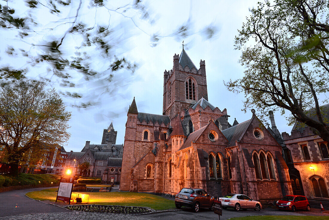 Christ Church Cathedral in the evening, Dublin, Ireland