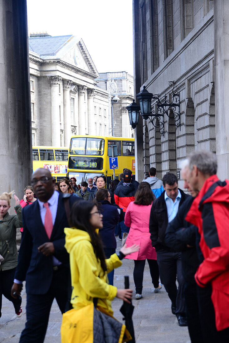 At Trinity College and Bank of Ireland, Dublin, Ireland