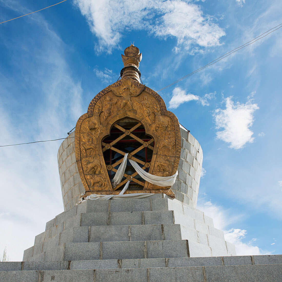 'Stone structure at the sera monastery;Lhasa xizang china'
