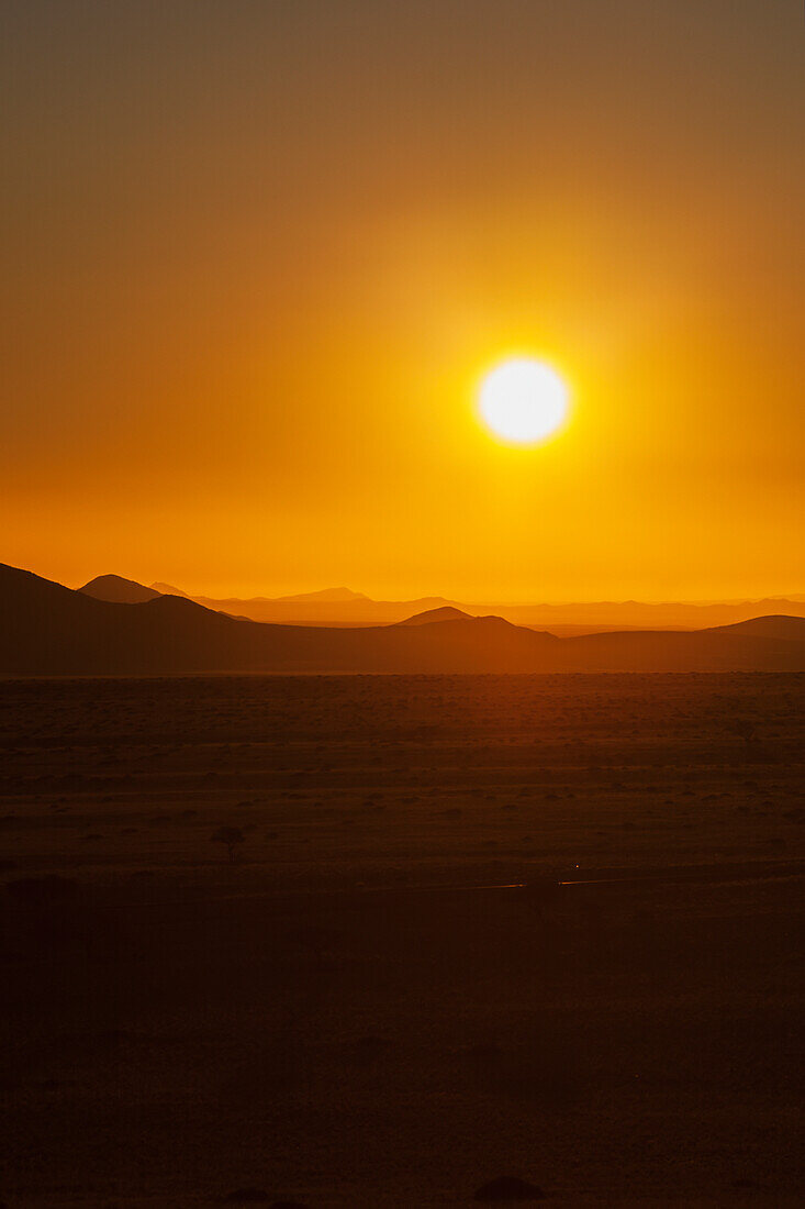 'Desert sunset;Klein-aus vista namibia'
