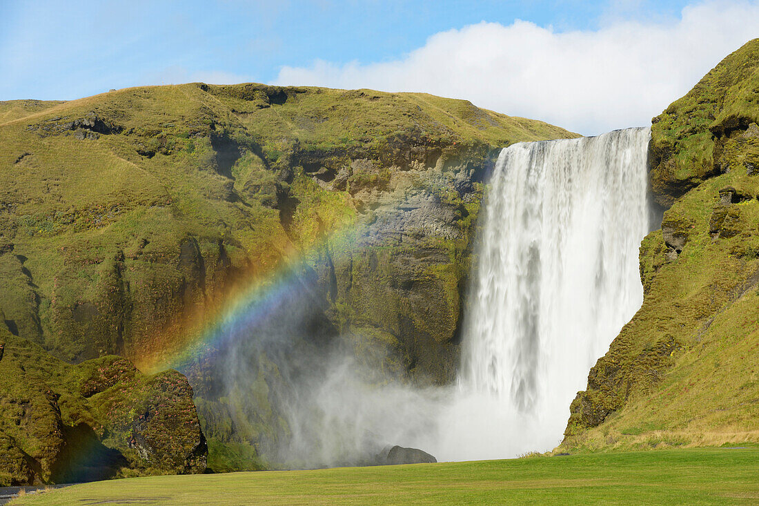 'Skogafoss Waterfall; Skogar, Rangarping Eystra, Iceland'