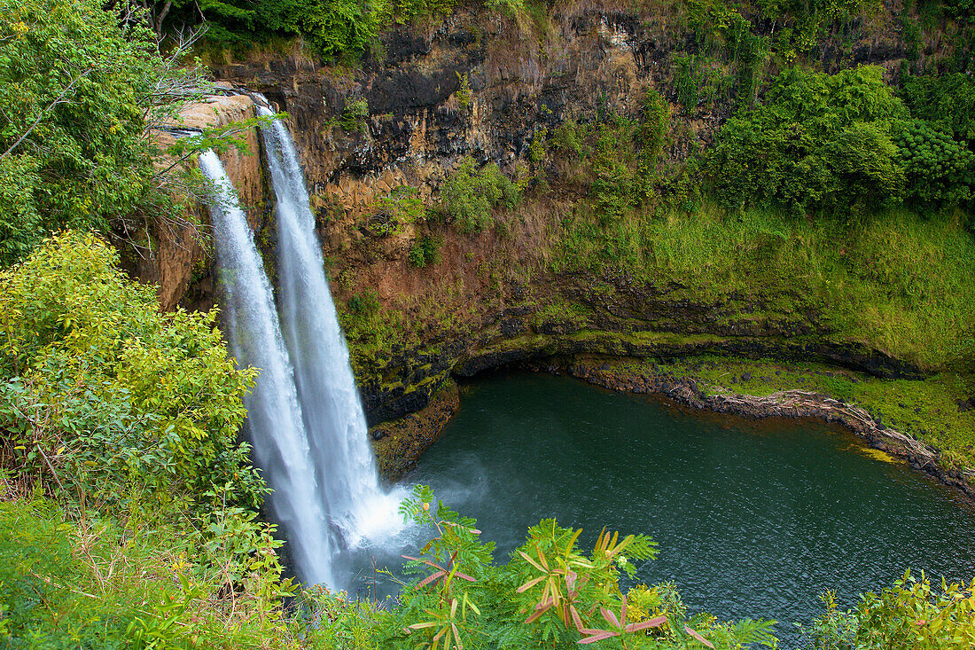 'Wailua Falls; Kauai, Hawaii, United States of America'
