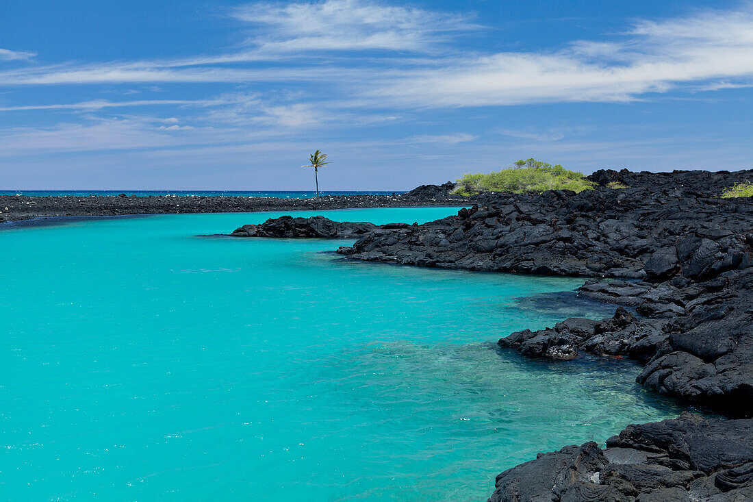'Kiholo Bay and Wainanali'I Pond; Big Island, Hawaii, United States of America'