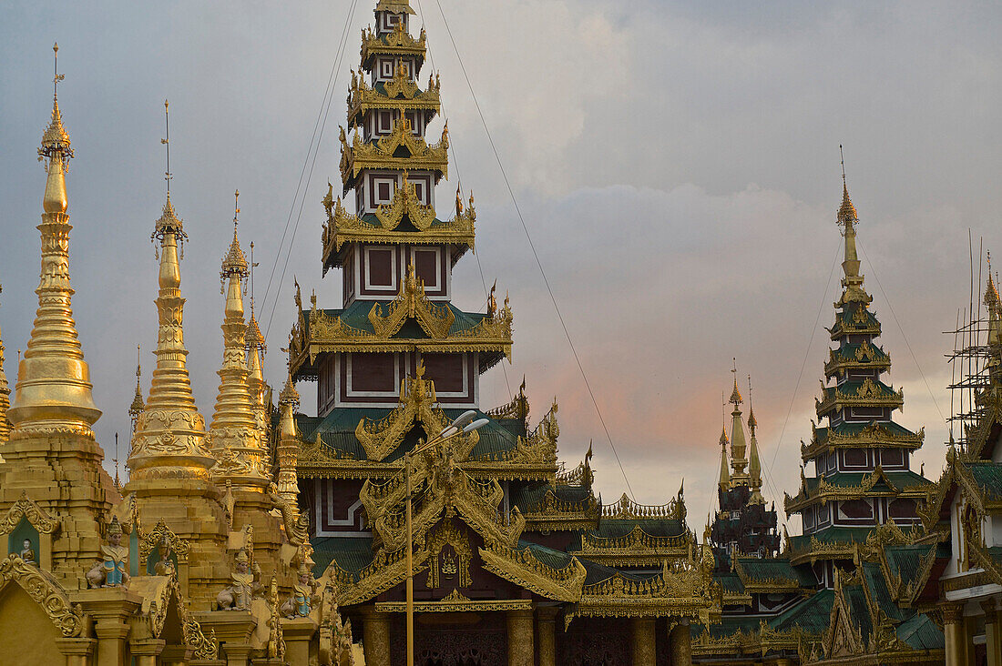Shwedagon Pagode, Yangon, Rangun, Hauptstadt von Myanmar, Burma