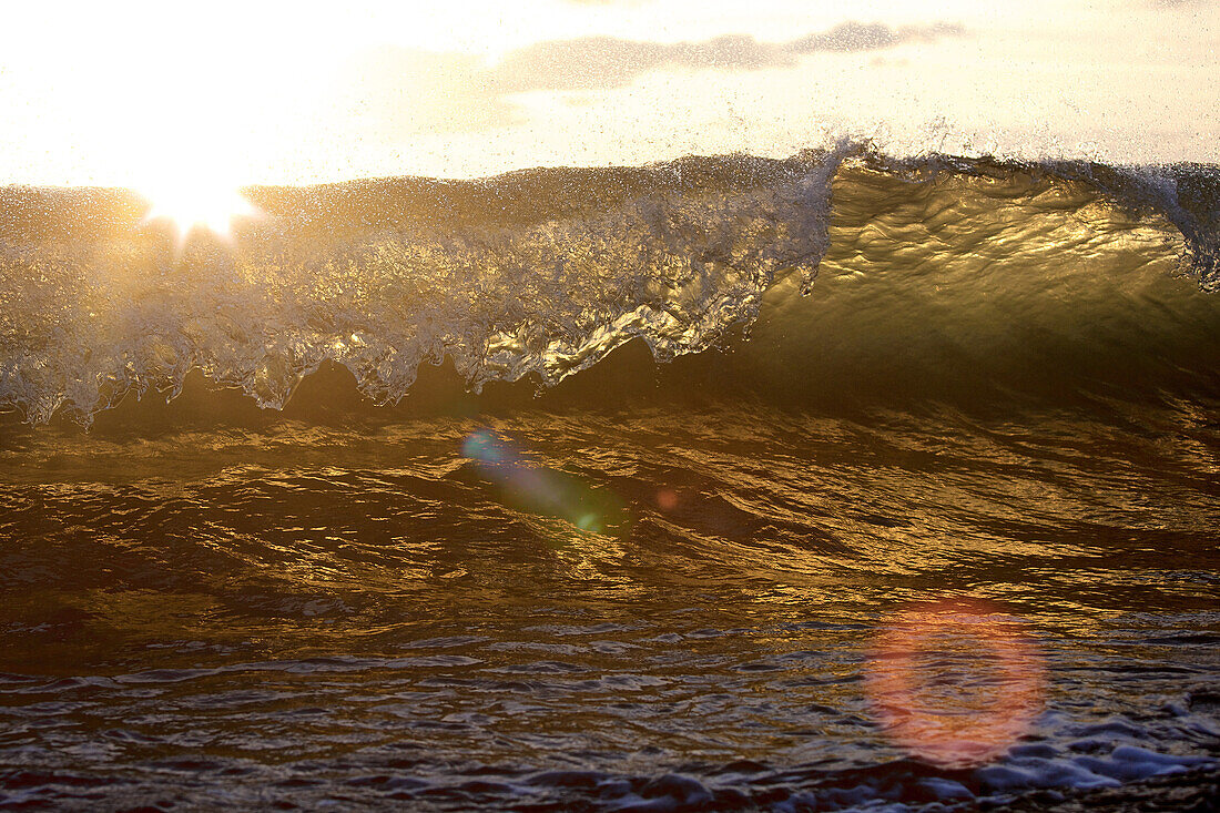 Breaking wave, Praia, Santiago, Cape Verde