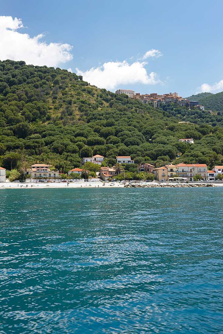 Hafen von Pisciotta, Cilento Küste, Provinz Salerno, Kampanien, Italien