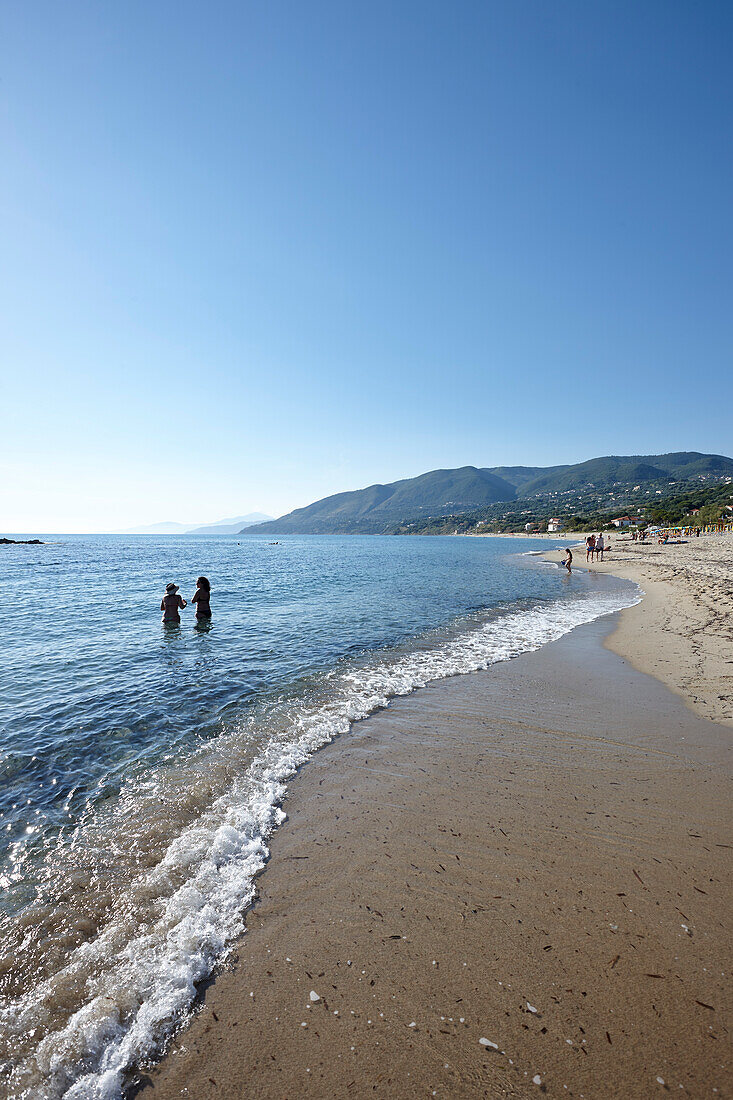 Palinuro Beach, south of Pisciotta, National Park Cilento and Vallo di Diano, UNESCO World Heritage Site, Cilentan Coast, Province Salerno, Campania, Italy