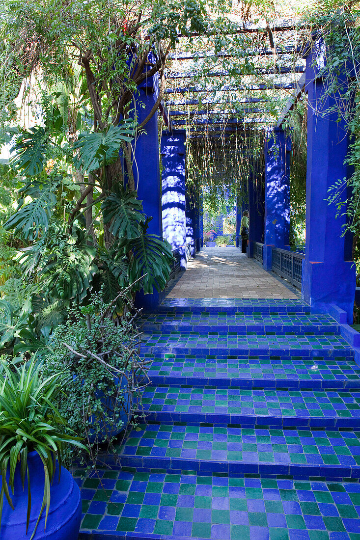 YSL's Garten, Jardin Majorelle, Marrakesch, Marokko