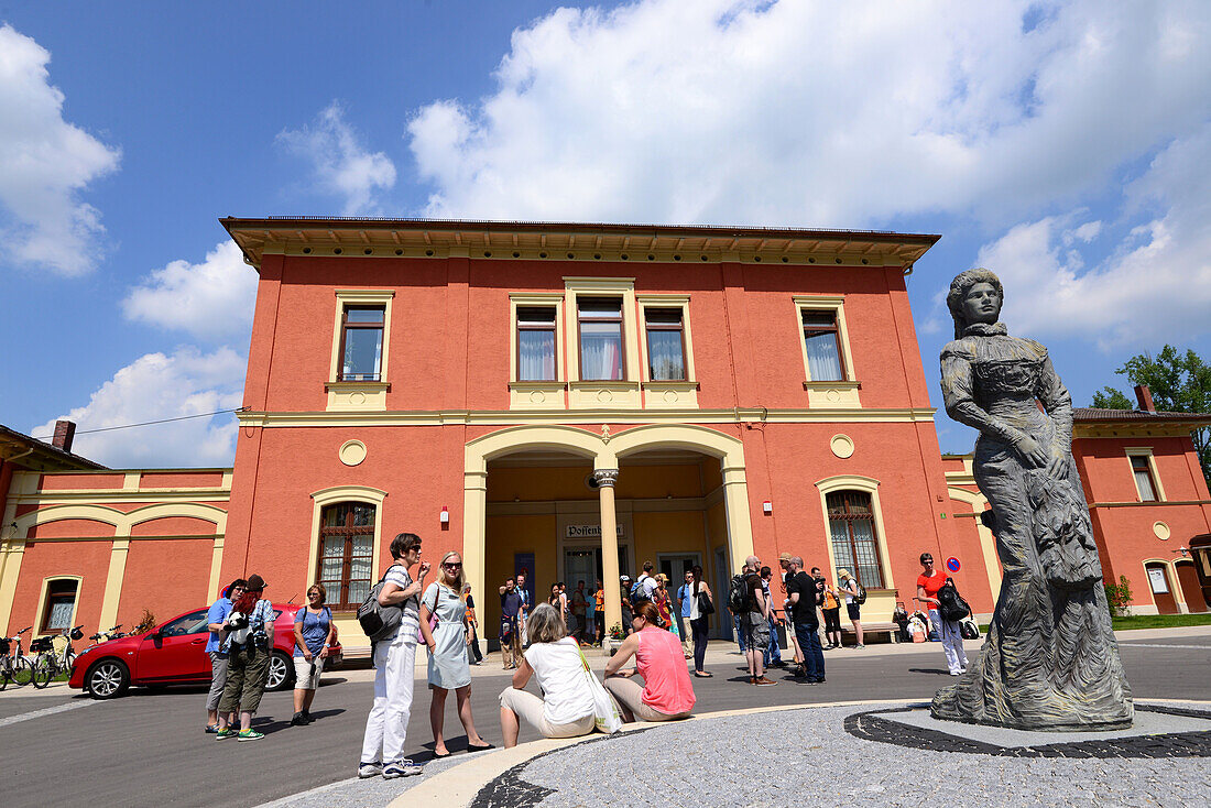 Sisi-Museum im Bahnhof Possenhofen, Westufer, Starnberger See, Bayern, Deutschland