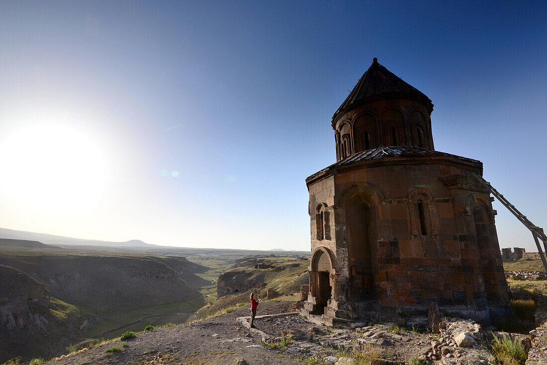 Gregorkirche des Abu., Ruinenstätte Ani bei Kars, Kurdengebiet, Ost-Anatolien, Osttürkei, Türkei
