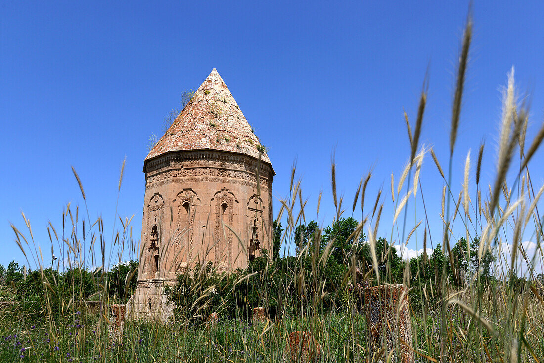 Tomb in Gevas at lake Van, Kurd populated area, east Anatolia, East Turkey, Turkey