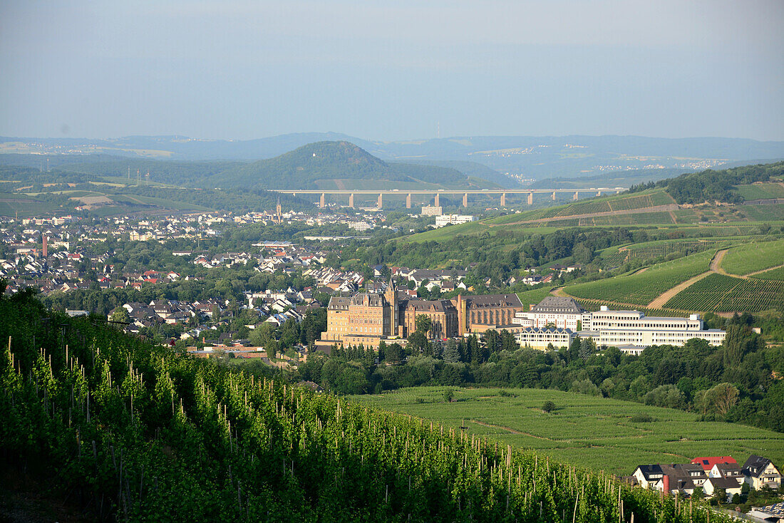 Cloister Calvarienberg over Ahrweiler in the Ahr Valley, Eifel, Rhineland-Palatinate, Germany