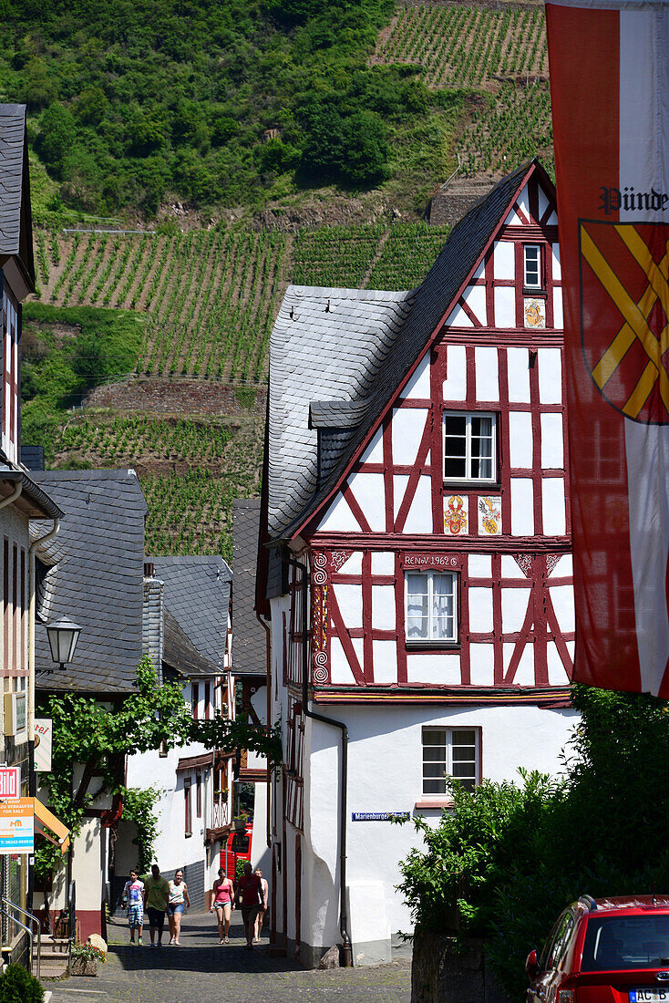 Pünderich an der Mosel, Hunsrück, Rheinland-Pfalz, Deutschland