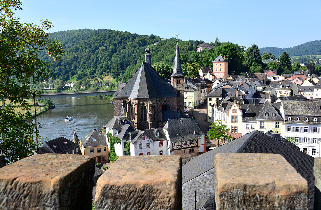 Saarburg on the river Saar, Rhineland-Palatinate, Germany