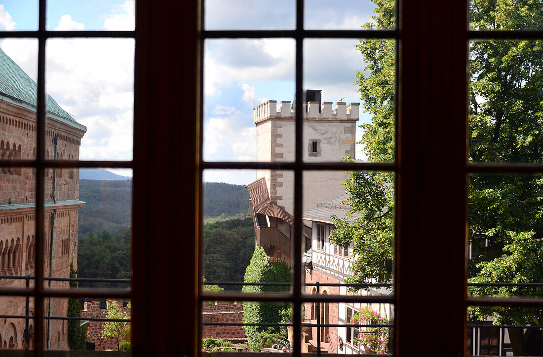 Wartburg bei Eisenach, Thüringer Wald, Thüringen, Deutschland