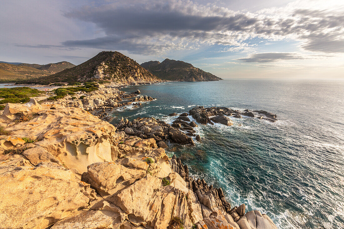 Sardinia, tip Molentis, sun and turquoise sea, Villasimius, Cagliari