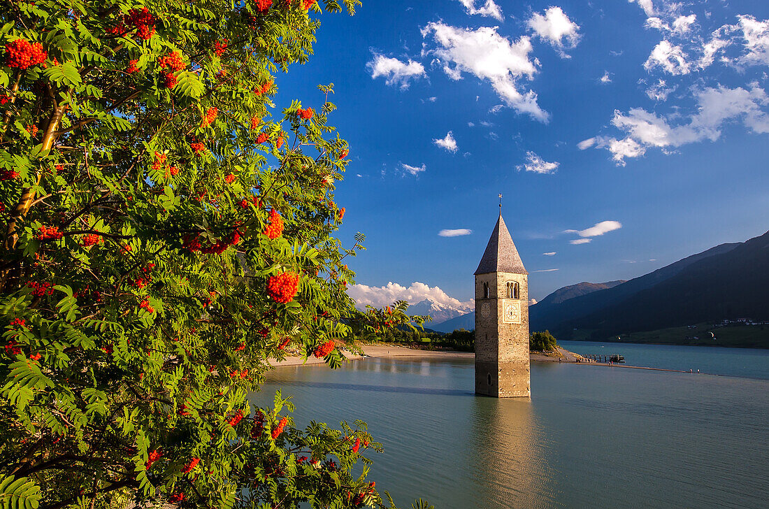 Lake Reschen, South Tyrol, Italy