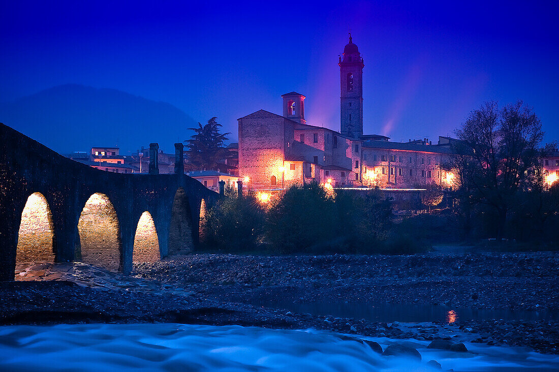 The small town of Bobbio, Piacenza, Emilia Romagna, Italy