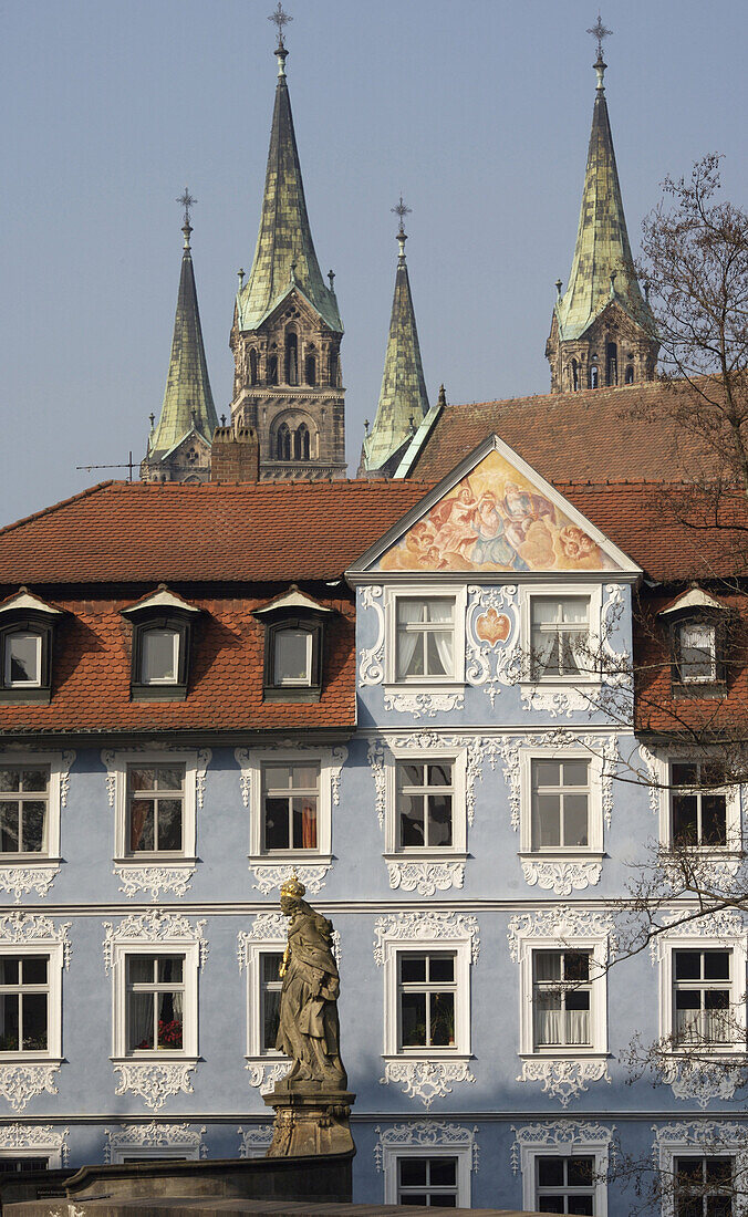 The statue Kaiserin Kunigunde in Bamberg, Germany.