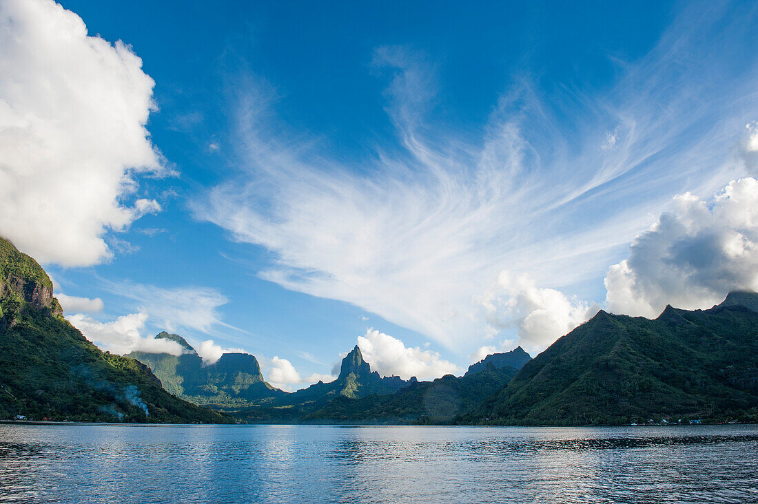 Cook's Bay and Bali Hai Mountain, Moorea, French Polynesia, South Pacific