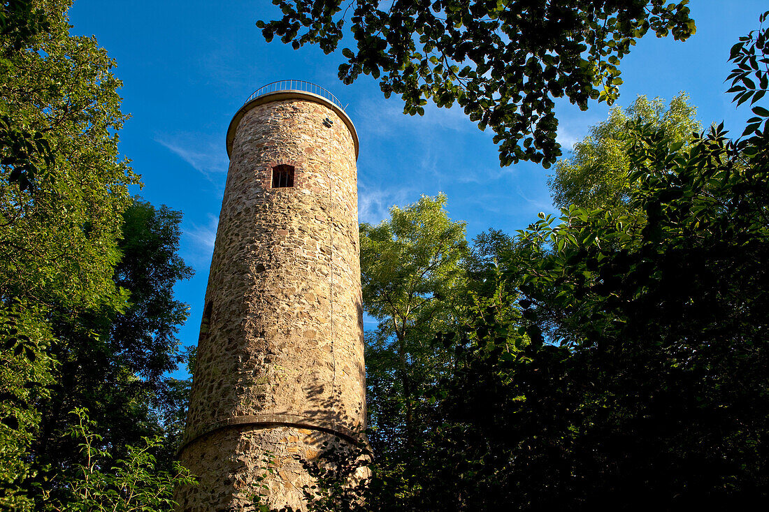 Scenic tower on Homberg mountain, Bad Wildungen, Hesse, Germany, Europe