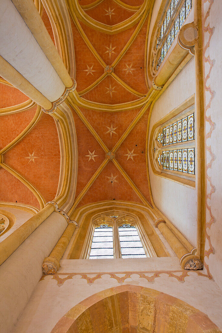 Deckenmalerei in der Kirche von Kloster Haina, Haina, Nordhessen, Hessen, Deutschland, Europa