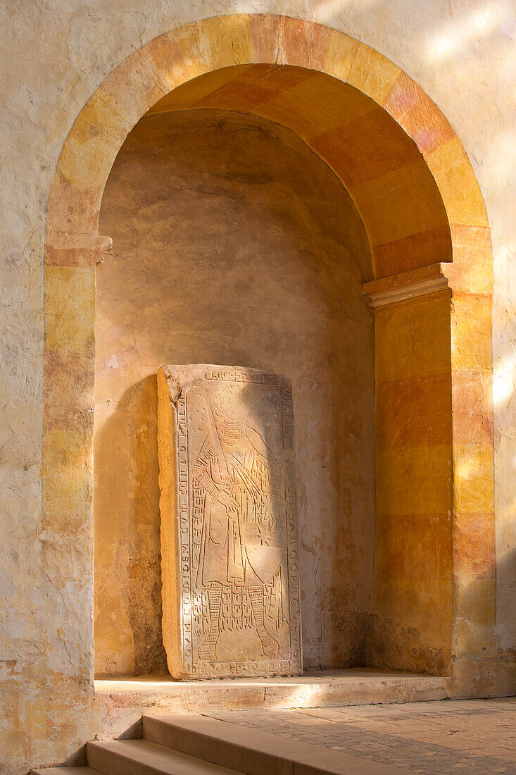 Gravestone at Haina monastery, Haina, Hesse, Germany, Europe