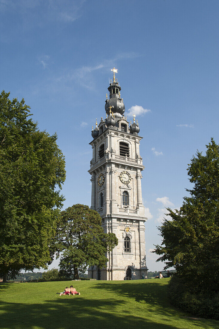 Belfried, UNESCO Weltkulturerbe, Mons, Hennegau, Wallonie, Belgien, Europa