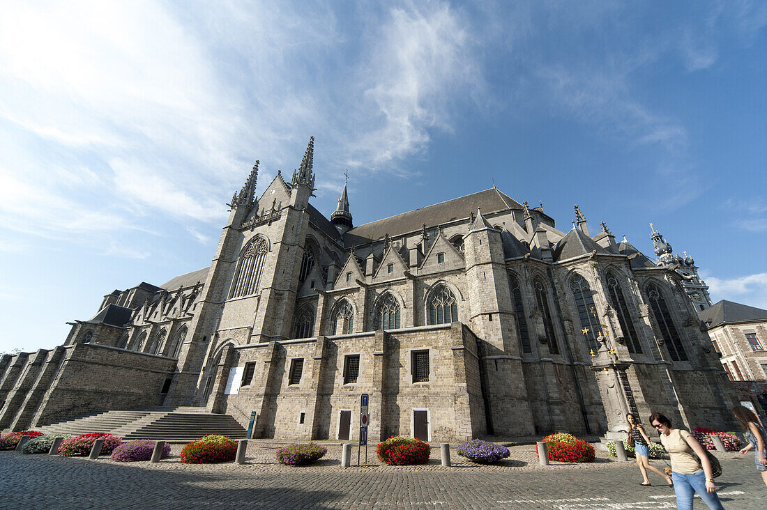 Abbey church of Saint Waltrude, Sainte-Waudru, Mons, Hennegau, Wallonie, Belgium, Europe