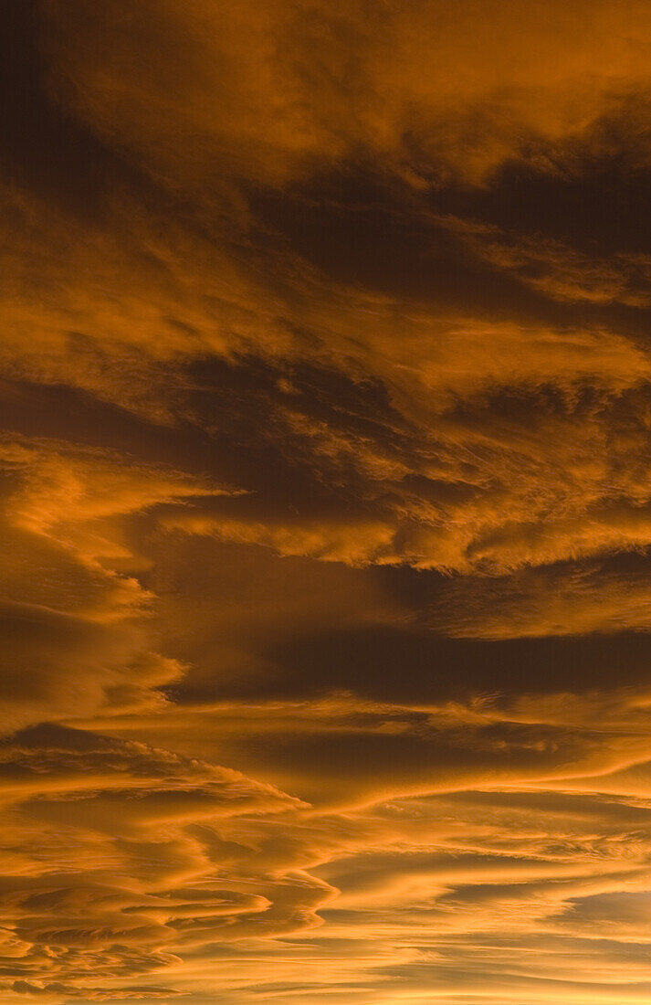 A passing storm produces a dramatic sunset on November 20, 2006 in Fort Collins, Colorado.