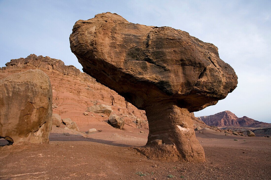 Rock formations at Lees Ferry along the Colorado River near Page, Arizona