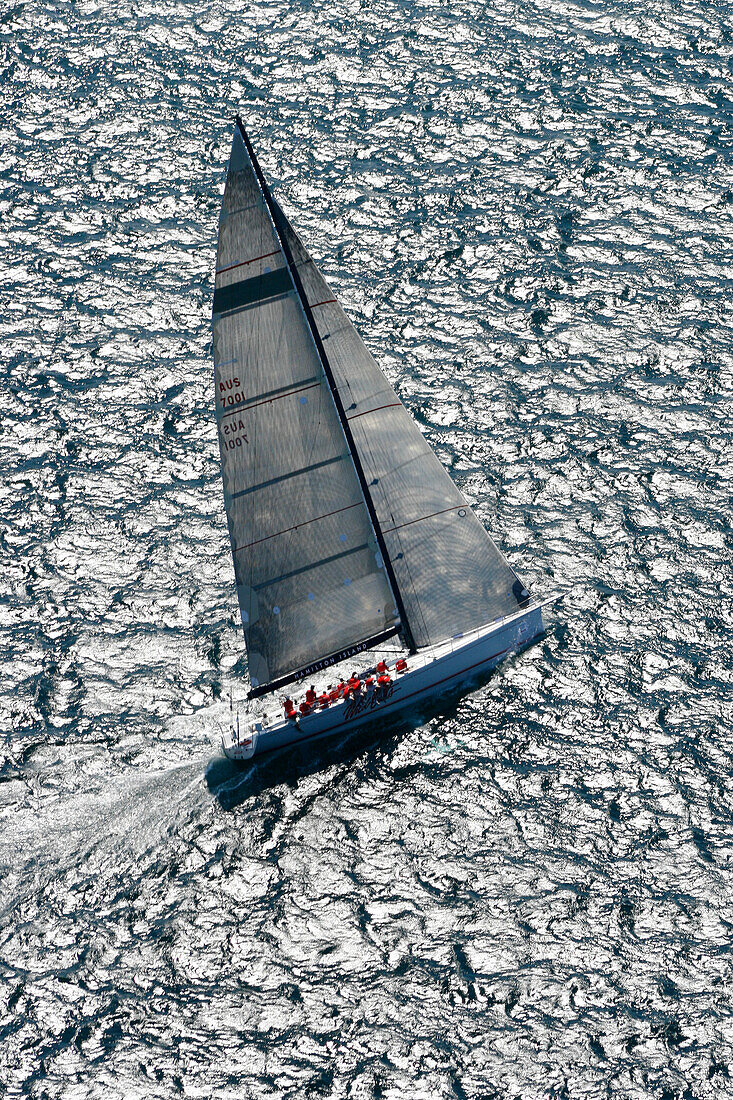 Aerial view of the Audi regatta 2007.