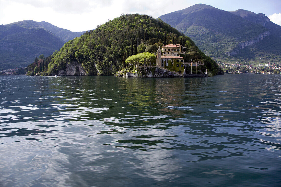 Villa del Balbianello made famous in several movies, along Lake Como, Italy.