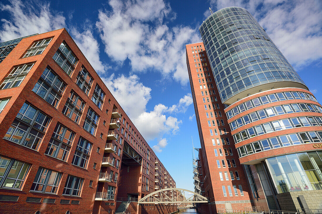 Modern buildings in the Warehouse district, Kehrwiederspitze, Speicherstadt, Hamburg, Germany