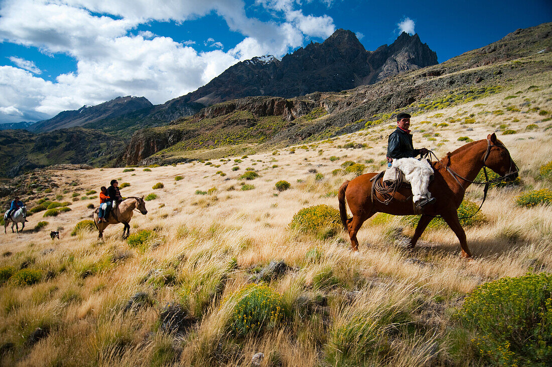 'The last remaining Goucho and his family herd the sheep and cattle that feed the staff at the Estancia Chacabuco, this estancia, previously one of the largest in Chilean Patagonia is now becoming the new Patagonia National Park. The process of creating t