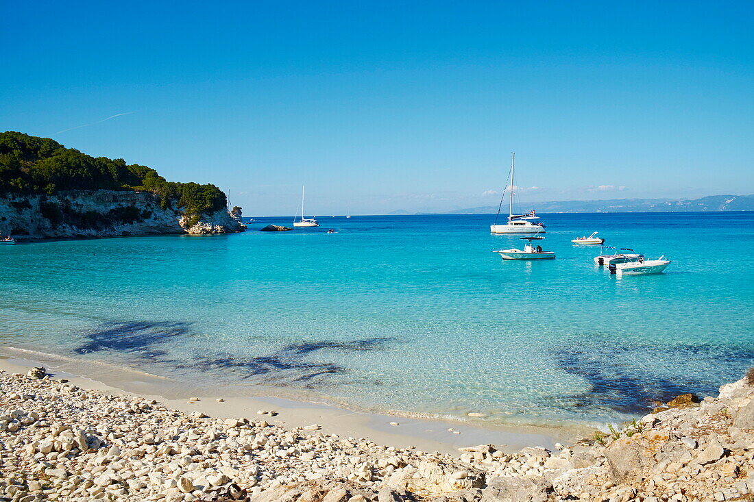 Voutoumi beach, Antipaxos, Antipaxi, Ionian Islands, Greek Islands, Greece, Europe