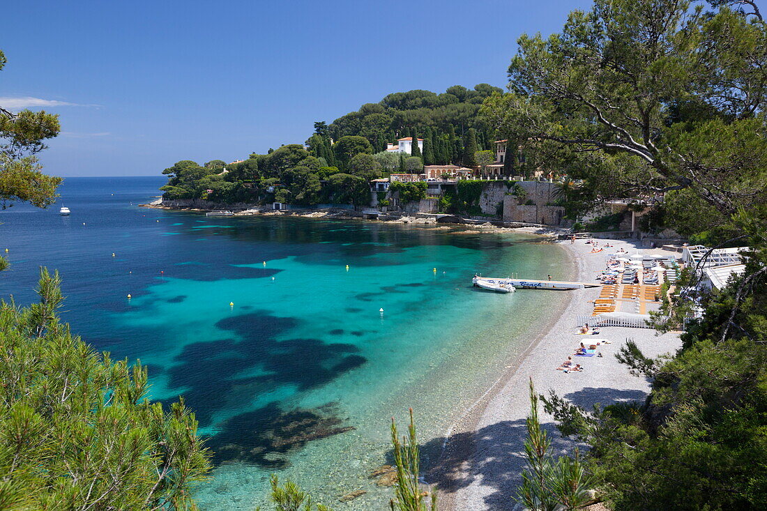 Paloma Beach, Saint-Jean-Cap-Ferrat, Provence-Alpes-Cote d'Azur, Provence, France, Mediterranean, Europe
