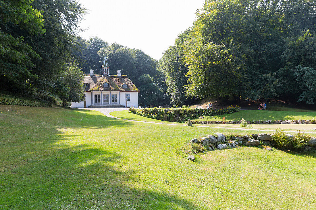 Schloss Liselund mit Landschaftsgarten, Klintholm, Insel Mön, Dänemark