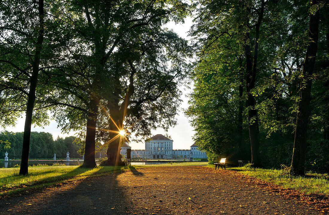 Schloss Nymphenburg mit Parkanlage, München, Oberbayern, Bayern, Deutschland