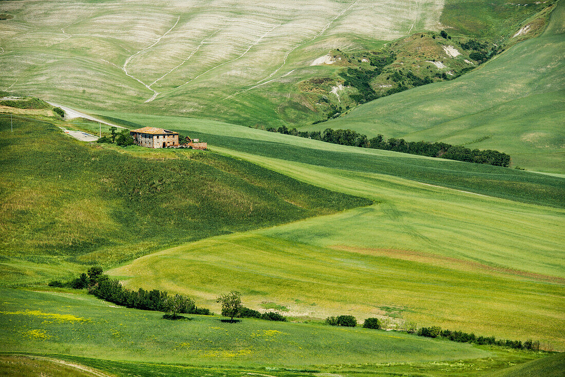 Landscape near Crete Senesi, near Siena, Tuscany, Italy