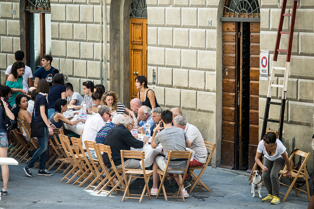 Street festival in Siena, Tuscany, Italy