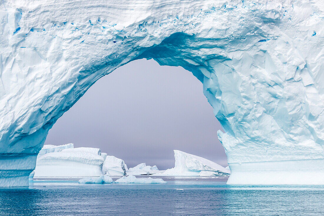 Icebergs near Booth Island, Antarctica, Southern Ocean, Polar Regions