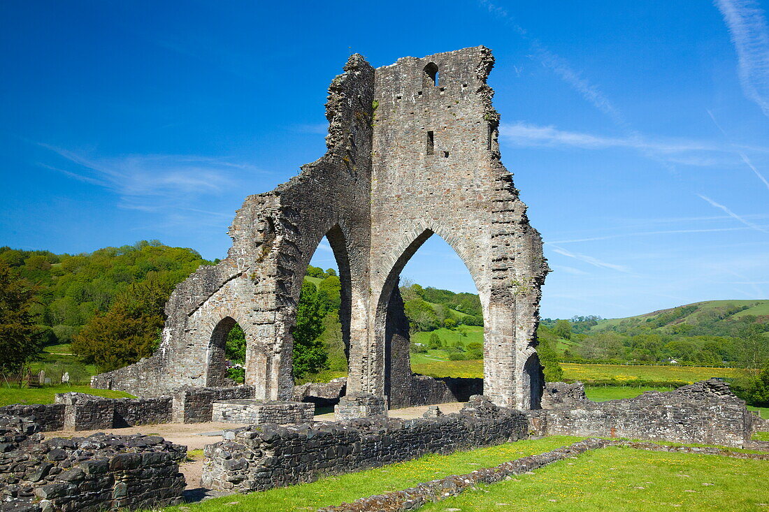 Talley Abbey, near Llandeilo, Carmarthenshire, Wales, United Kingdom, Europe